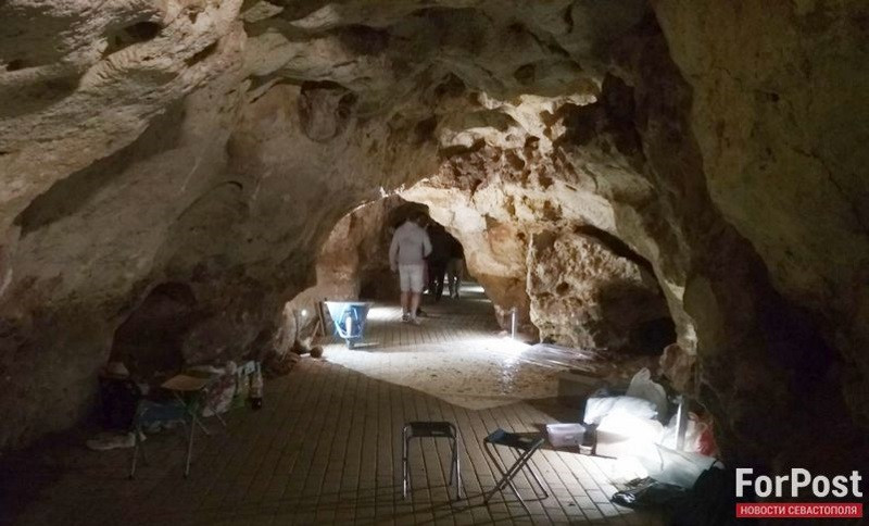 ForPost - Новости : Уникальная крымская пещера Таврида готова к приёму туристов