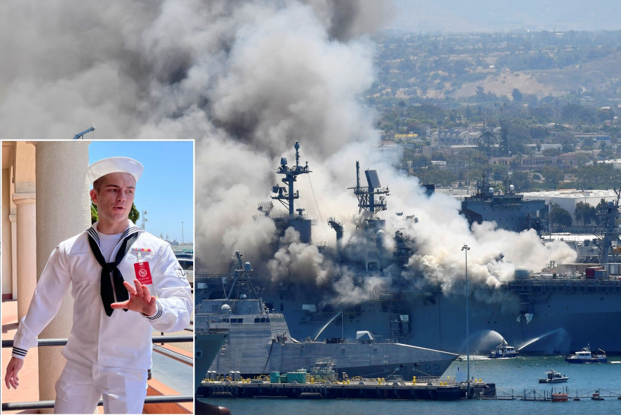 ForPost - Новости : Самый дорогостоящий пожар в истории ВМС США хотят свалить на одного моряка