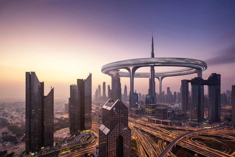 ForPost - Новости : Самое высокое здание мира хотят окружить гигантским кольцом