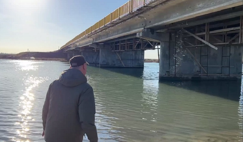 ForPost - Новости : Крым и Херсонскую область связали новым мостом через Арабатскую стрелку