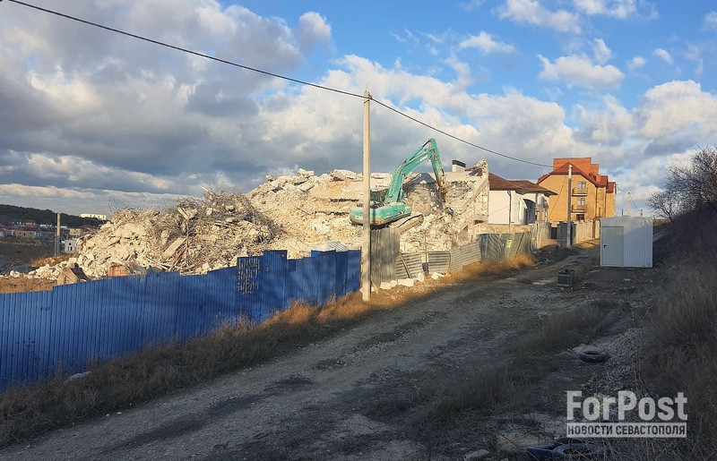 ForPost - Новости : Снесённый дом в Севастополе оказался ещё хуже, чем думали