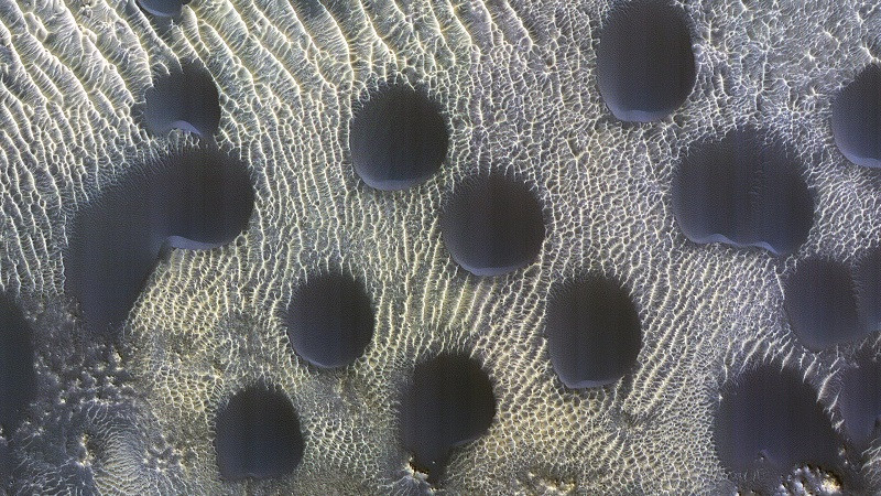 ForPost - Новости : Спутник NASA сфотографировал уникальное явление на Марсе