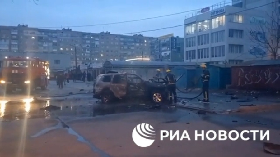 ForPost - Новости : В центре Мелитополя взорвался автомобиль
