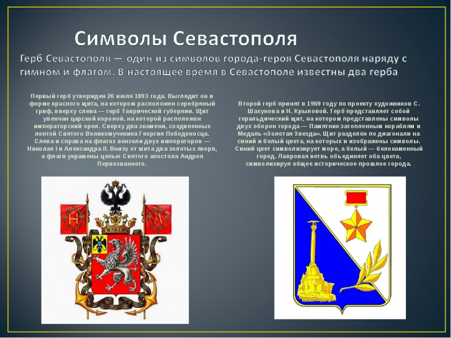 Герб и флаг севастополя фото