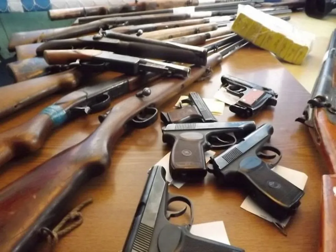 Полиция изъяла в московской квартире и на даче оружие с боеприпасами и взрывчатку