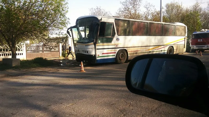 В Красногвардейске за рулём автобуса умер водитель