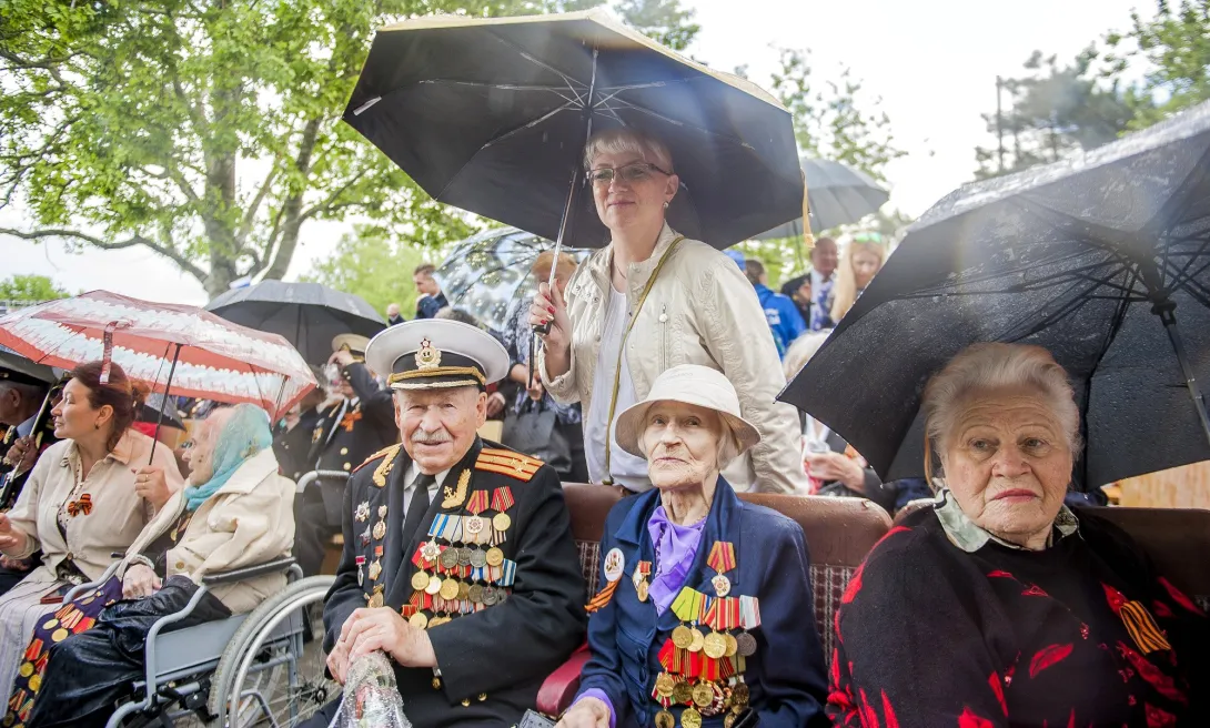 Ветераны войны на параде Победы в Севастополе