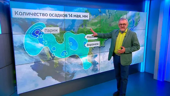 "Погода 24": сильные грозы и ливни надвигаются на Россию