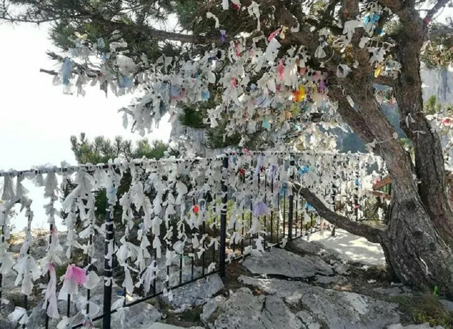 Жители Крыма не рады лохмотьям на «деревьях счастья» 
