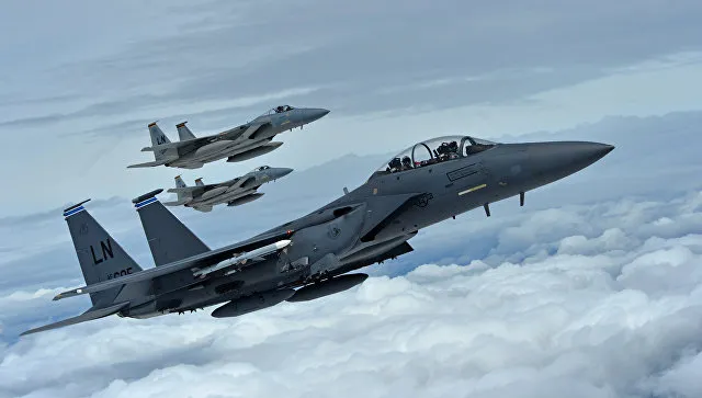 Американские F-15 и C-130 прибыли на Украину для участия в учениях