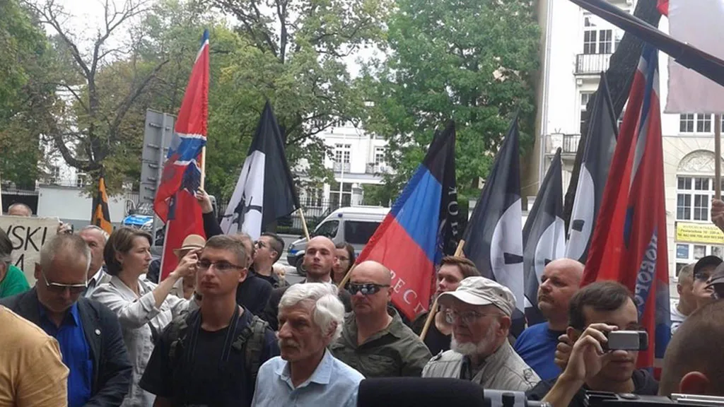 В Праге прошел митинг против войны в Донбассе