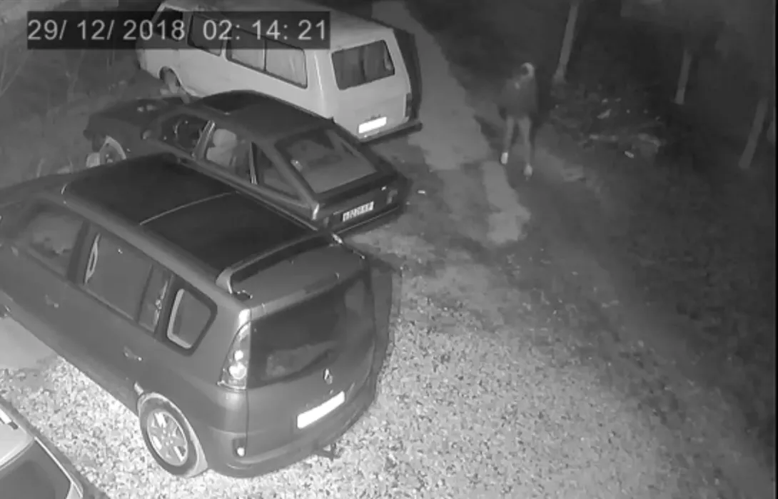 Ночной автовор из Стрелки попал в объектив видеокамеры