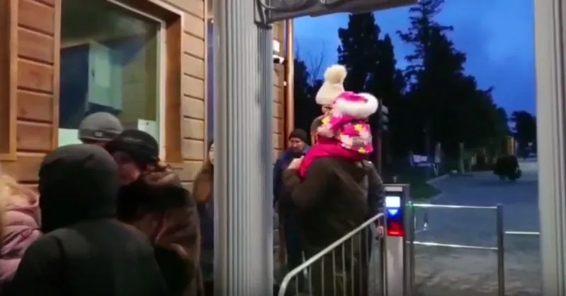Рождественский инцидент в Херсонесе был снят на видео