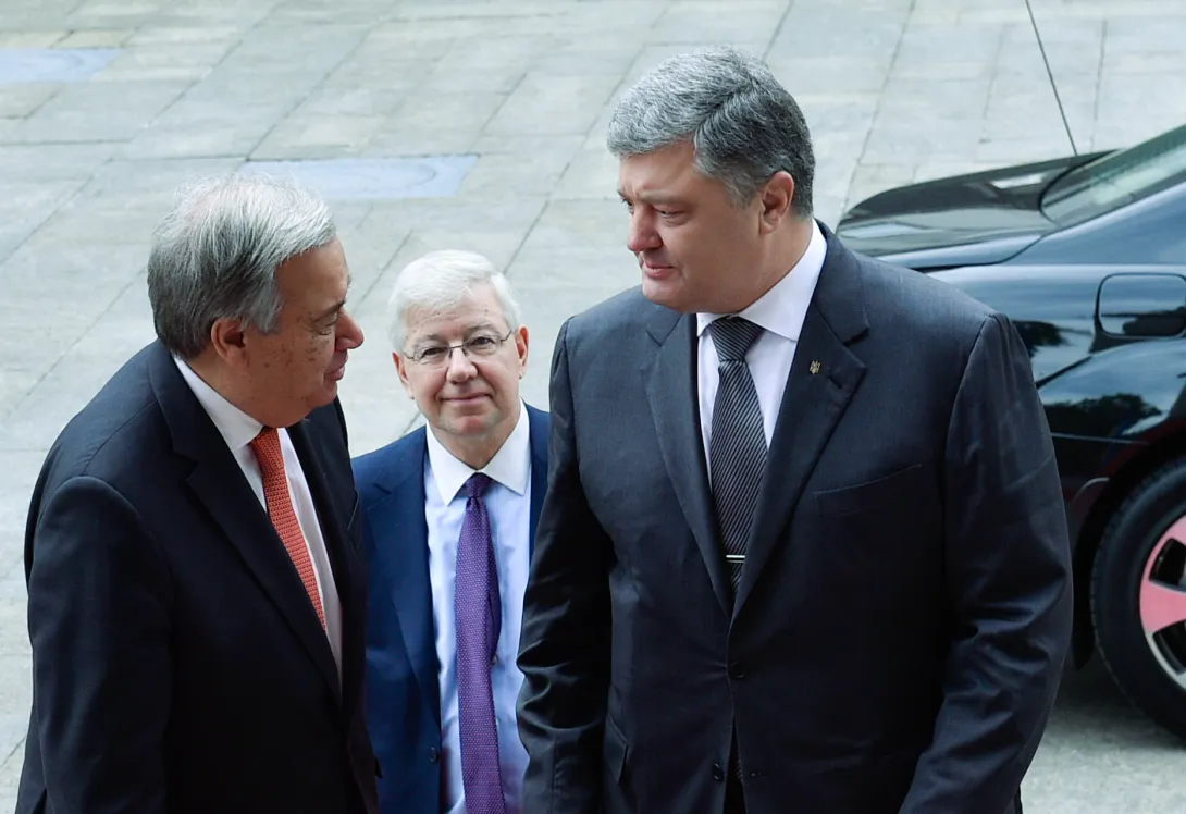 Порошенко и Гуттереш обсудили миротворческую миссию ООН в Донбассе