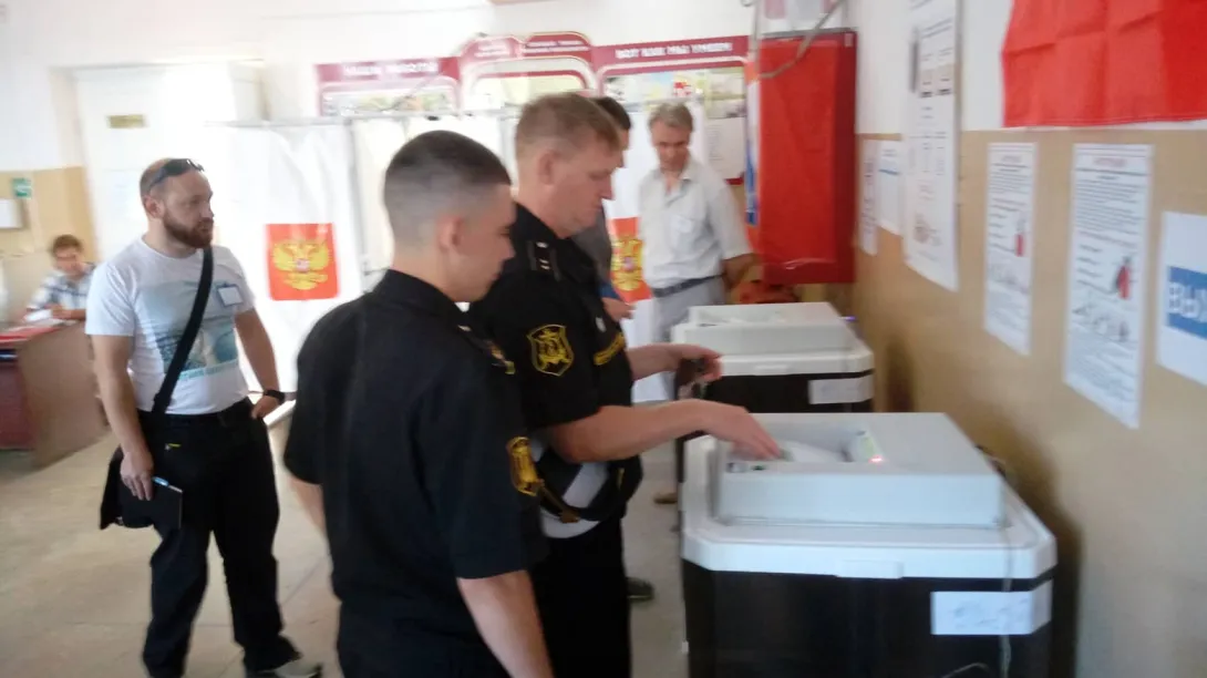 Более 90% военнослужащих Черноморского флота проголосовали в Севастополе