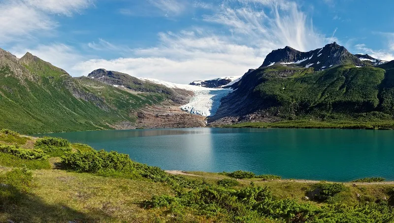 Ледник в Норвегии обнажил тысячелетнюю дорогу викингов