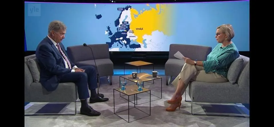 Украина выразила протест из-за карты с российским Крымом на финском ТВ