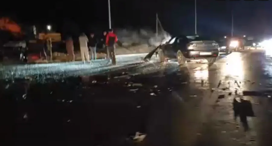 В Севастополе произошло лобовое тройное ДТП