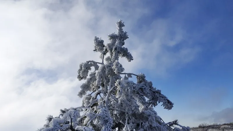 В горах Крыма выпал первый снег