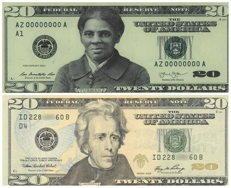 Доллары США поменяют пол и цвет кожи