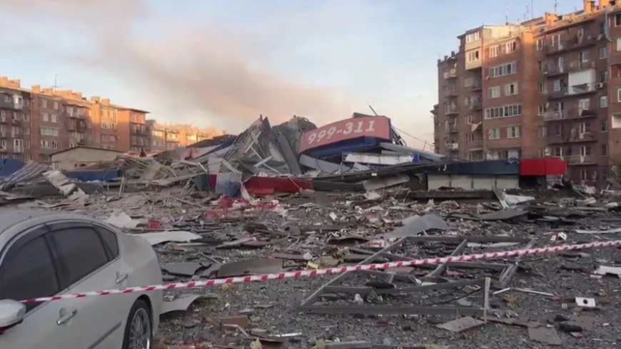 Мощный взрыв прогремел в торговом центре Владикавказа