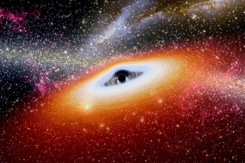 Обнаружена рекордно тяжёлая чёрная дыра