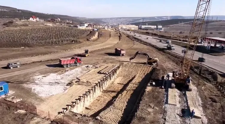 Как строят развязку на Ялтинском кольце в Севастополе