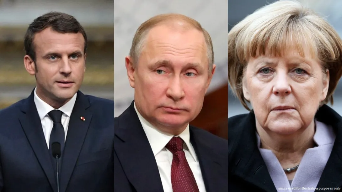 Путин, Макрон и Меркель обсудили ситуацию на востоке Украины