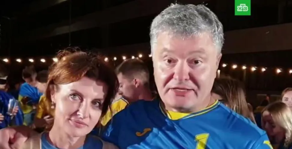 Пьяный Порошенко выступил с речью после поражения Украины на Евро-2020