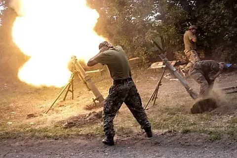 Во время учений украинских военных в Донбассе взорвался миномет
