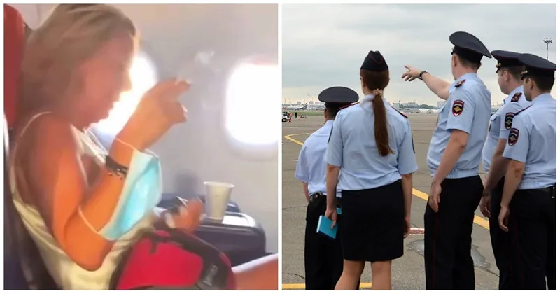 «Give me your name, тварь»: бизнес-леди курила в самолёте и дралась с полицейскими