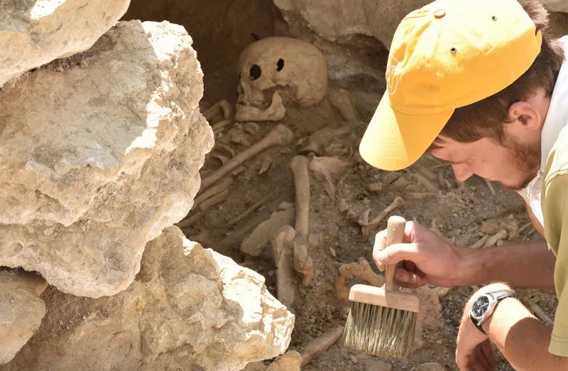 Археологи в горах Крыма раскопали гробницу детей вместе с собаками