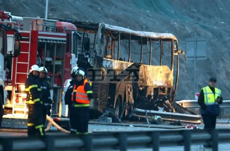 В ДТП с автобусом сгорели 46 человек. Видео