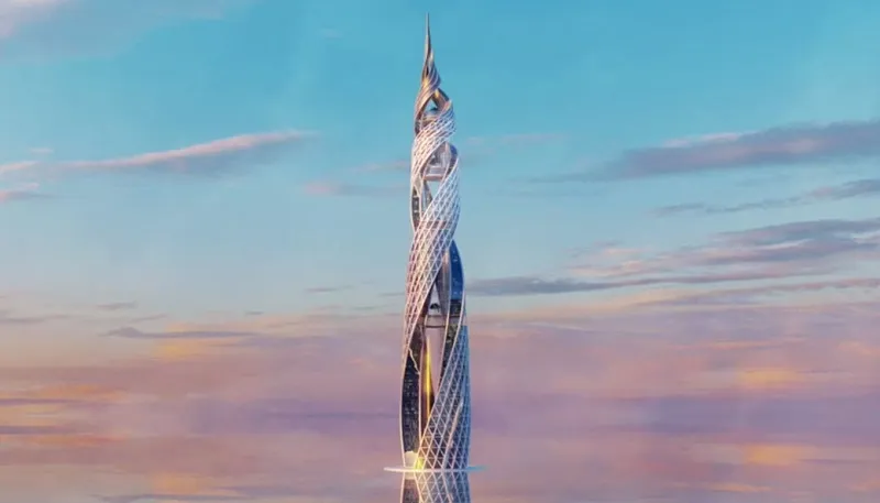 «Газпром» построит небоскреб с переплетающимися крыльями высотой 555 метров