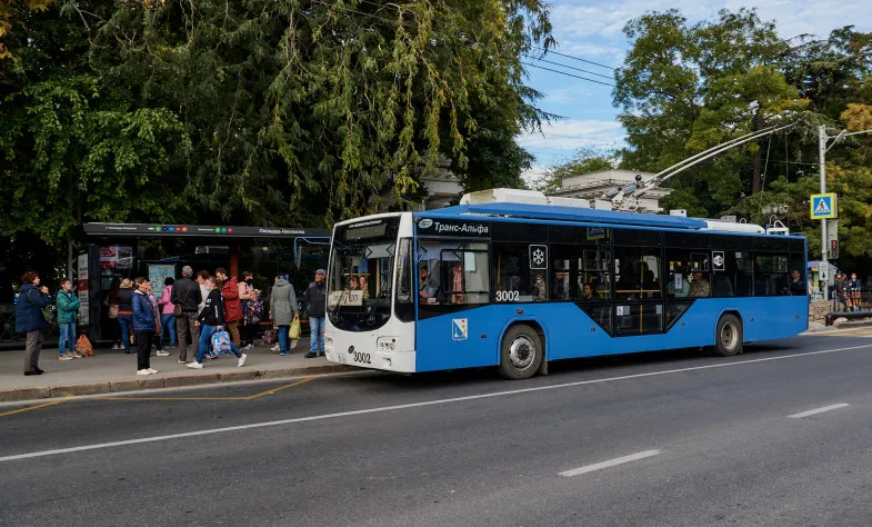 Водитель севастопольского троллейбуса провалился в люк на голову пассажирки 