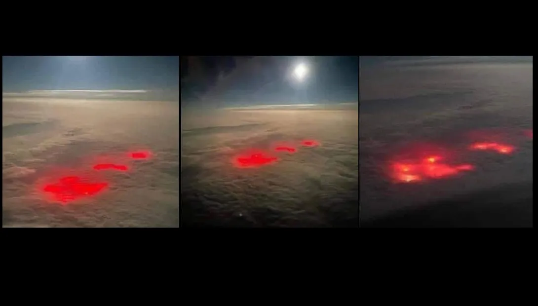 «Портал в ад»: над Атлантическим океаном заметили красные огни