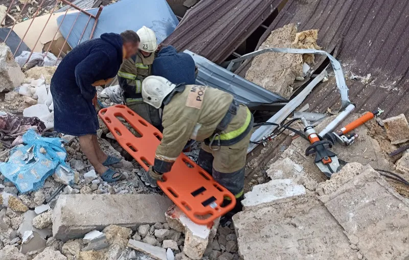 Взрывом газа в Сакском районе Крыма полностью разрушило жилой дом