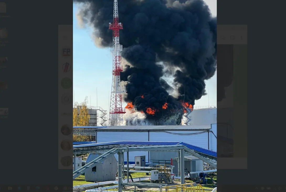 ВСУ обстреляли нефтебазу в Белгородской области