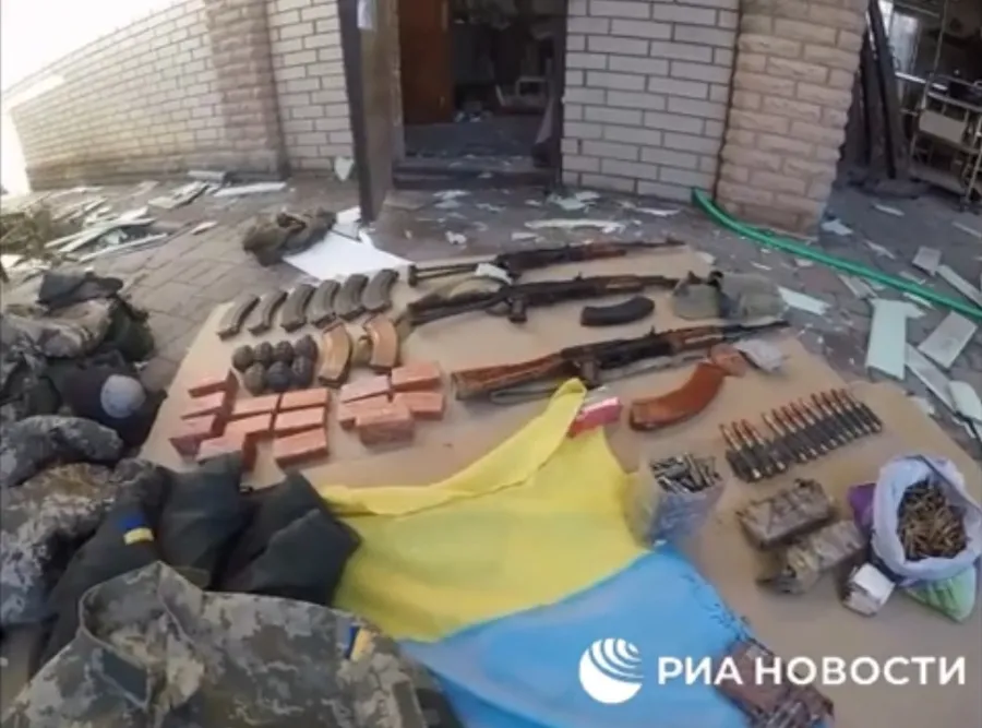 В Энергодаре в доме украинского казачьего генерала найден тайник с оружием 