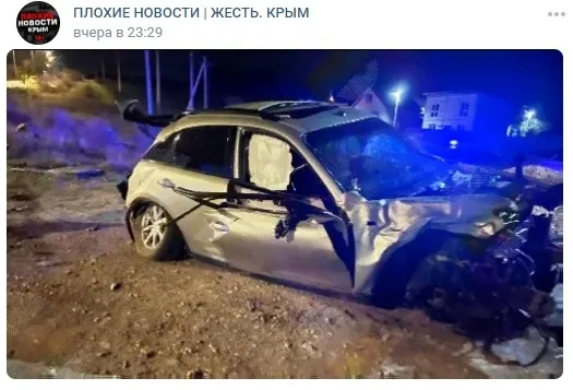 В Севастополе погиб пассажир перевернувшегося автомобиля 