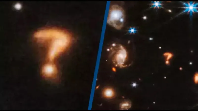 Загадка космоса: в ночном небе появился гигантский вопросительный знак