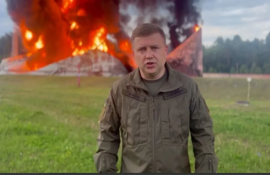 Нефтебаза горит в Ровненской области на западе Украины