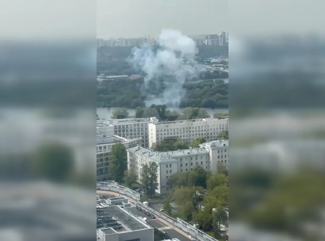 В Москве в районе гидроузла взорвался беспилотник