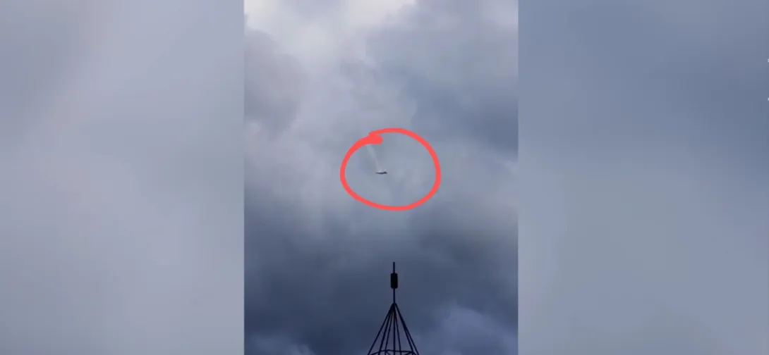 Появилось видео крушения самолёта, на котором якобы был Пригожин
