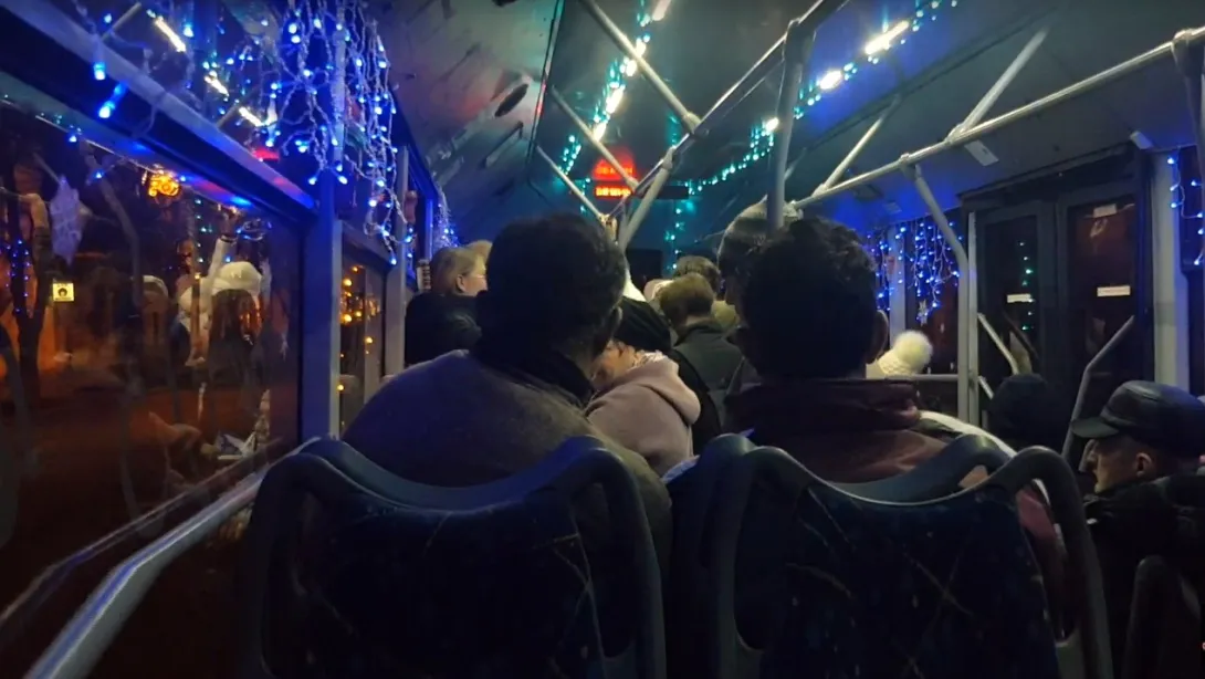 Севастопольский транспорт ходит без новогоднего убранства 