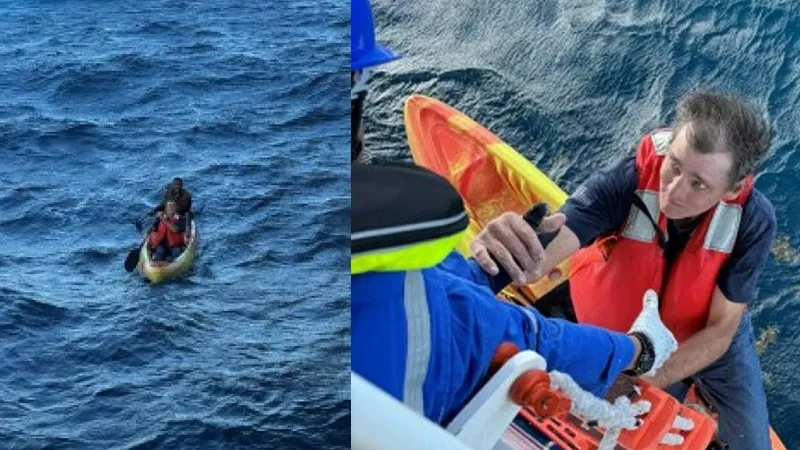 Круизный лайнер спас двух человек, потерянных в море