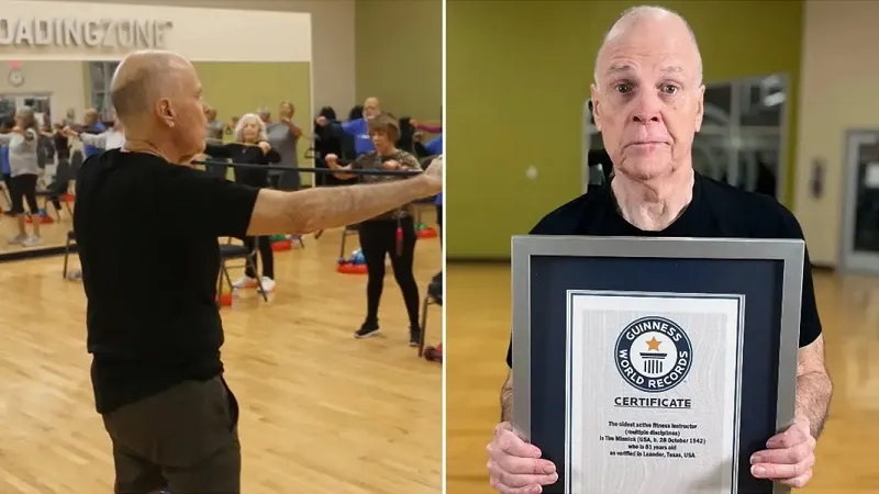 Самый старый фитнес-тренер в мире удивляет окружающих