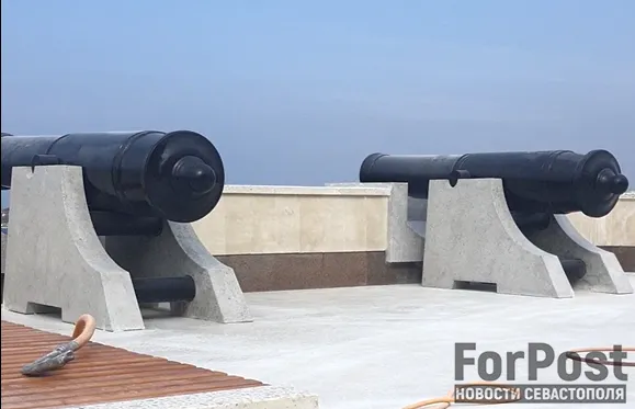 На мыс Хрустальный в Севастополе вернулись пушки времен Крымской войны 