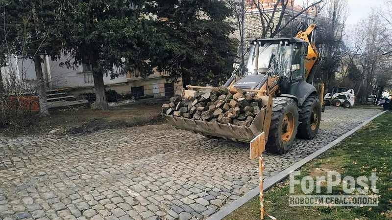 Брусчатку у улицы Ленина переложат во время реконструкции городского кольца Севастополя 