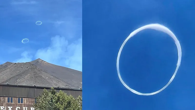 Кольца над вулканом Этна